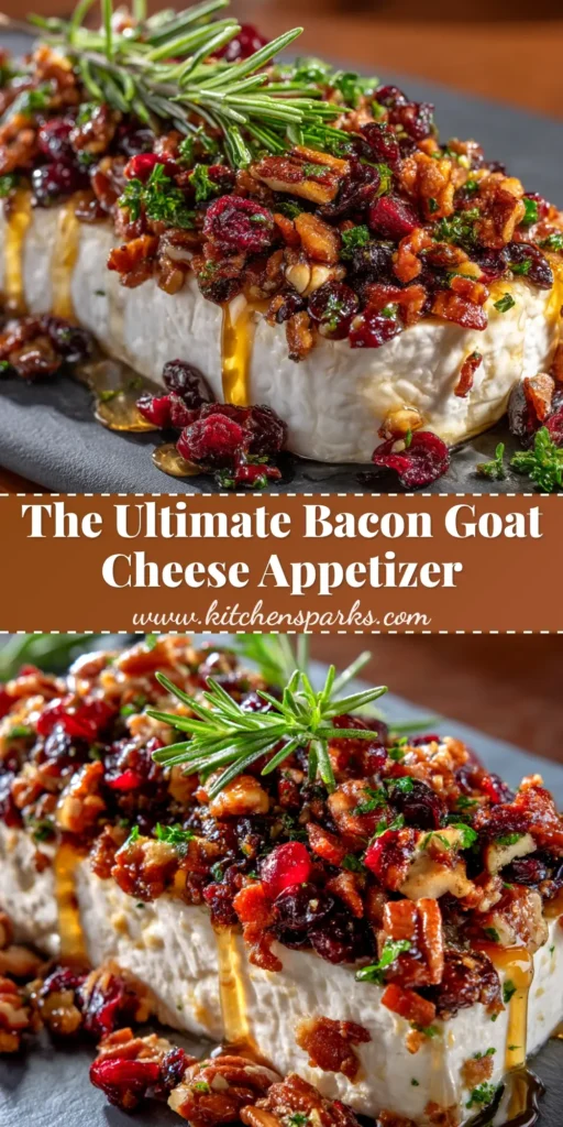 A platter of delicious Bacon Goat Cheese Appetizer crostini, drizzled with honey and sprinkled with fresh thyme. The perfect easy party food.