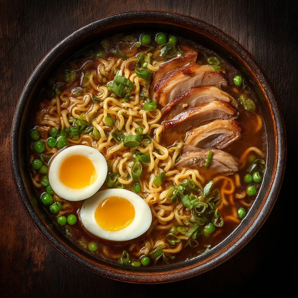 A close-up of the tender, shredded pork used in the crock pot ramen recipe, highlighting its texture.