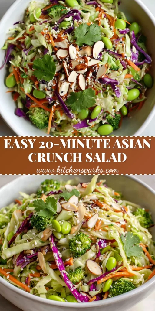 Asian Cabbage Salad: The Ultimate Crunchy Sesame Ginger Slaw 4 A top-down view of a vibrant Asian Cabbage Salad with purple cabbage and edamame in a white bowl. (Asian Cabbage Salad)