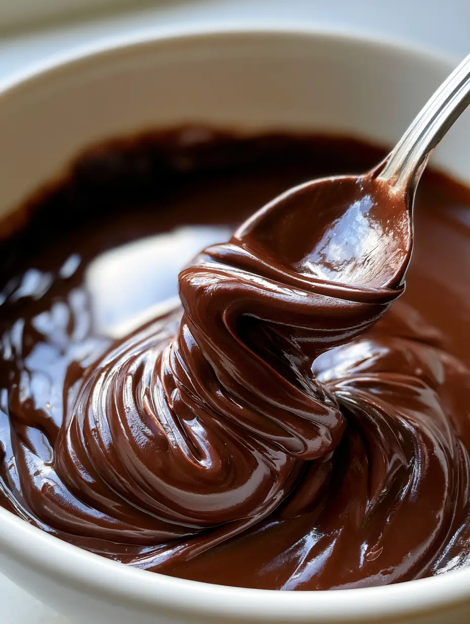 Chocolate Ganache Recipe: The Ultimate Guide to a Velvety, Glossy Finish 3 Close-up of stirring melted dark chocolate chunks and cream to make a Chocolate Ganache Recipe.