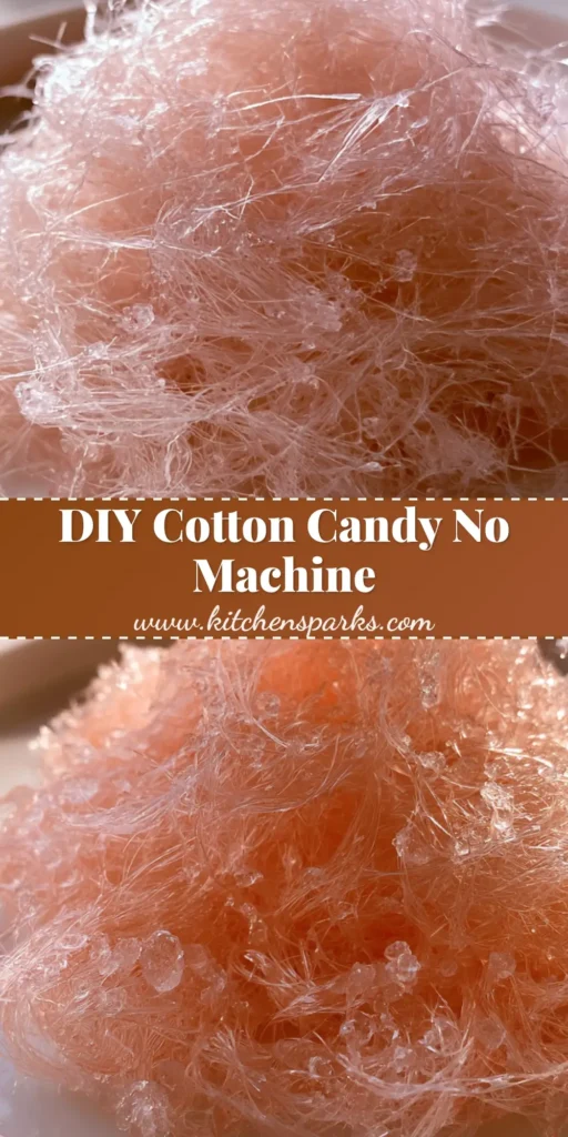 A heap of pale pink wispy hand-spun sugar strands on a white ceramic plate, demonstrating Homemade Cotton Candy Without a Machine.