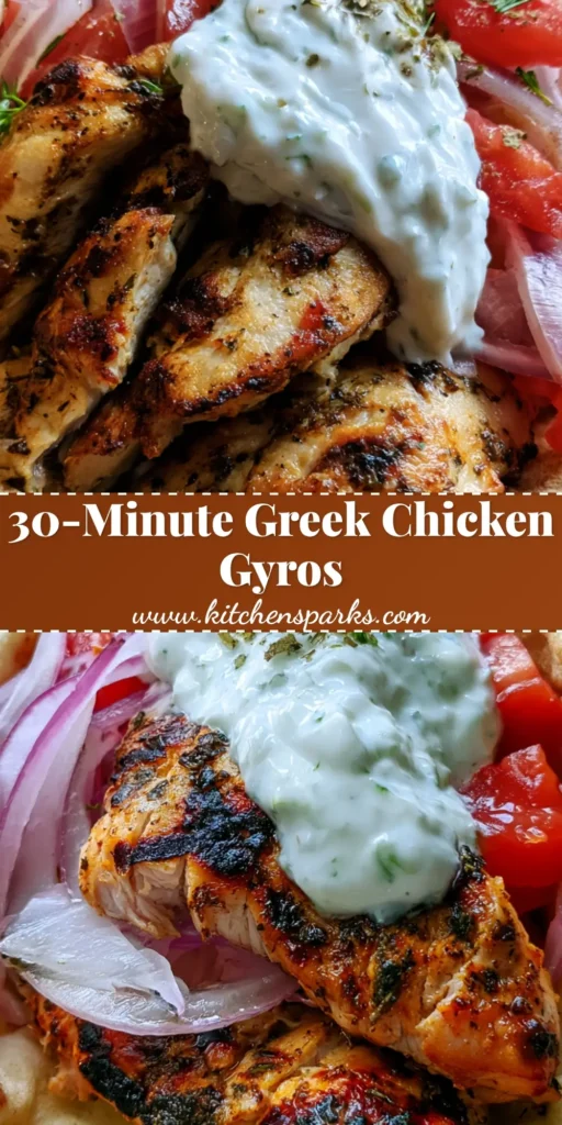 Greek Chicken Gyros with Homemade Tzatziki and Soft Toasted Pita 4 A handheld Greek Chicken Gyro wrapped in a thick pita with charred chicken and creamy tzatziki. (Greek Chicken Gyros)